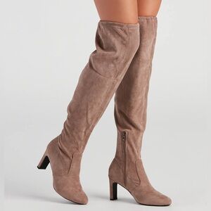 Windsor “New Heights” Over-the-Knee Faux Suede Boots | Size 8.5 | SOLD OUT